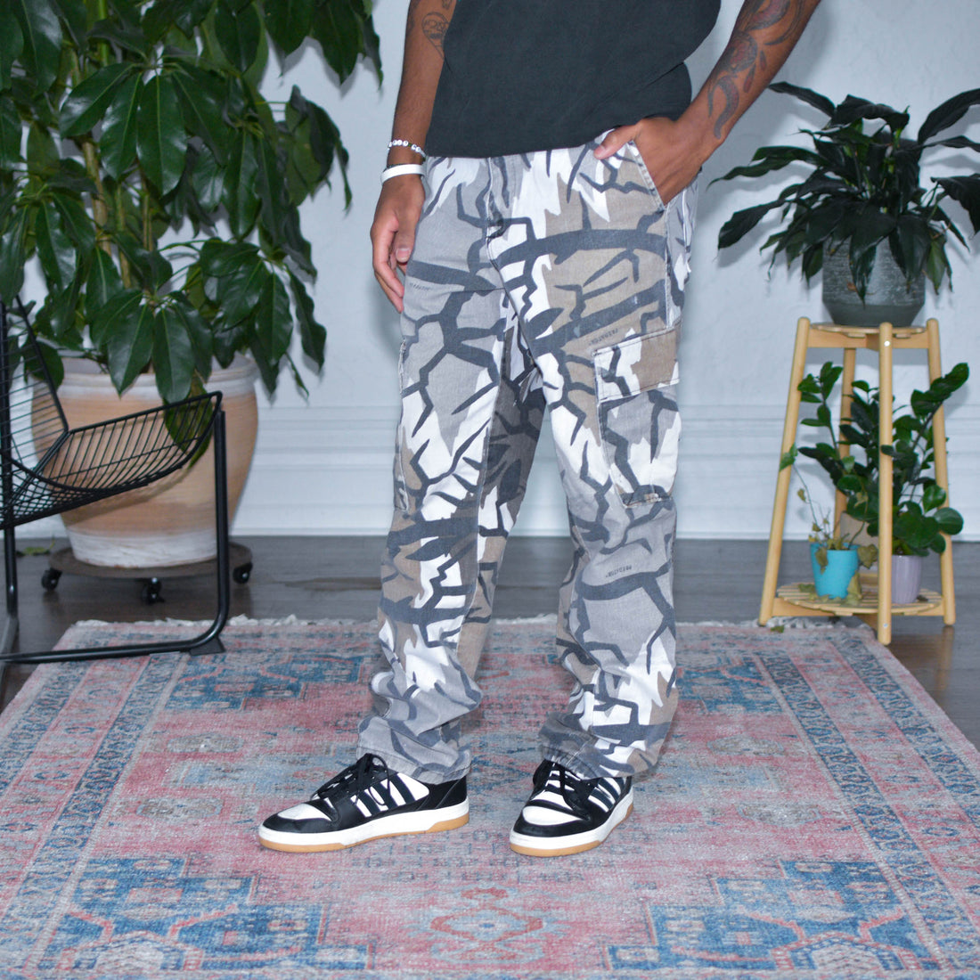 Vintage Predator Camo Cargo Style Pants