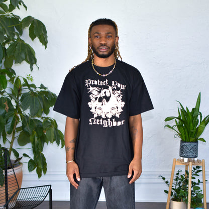 Black T-Shirt - "Protect Your Neighbors" Solidarity Merch (Copy)