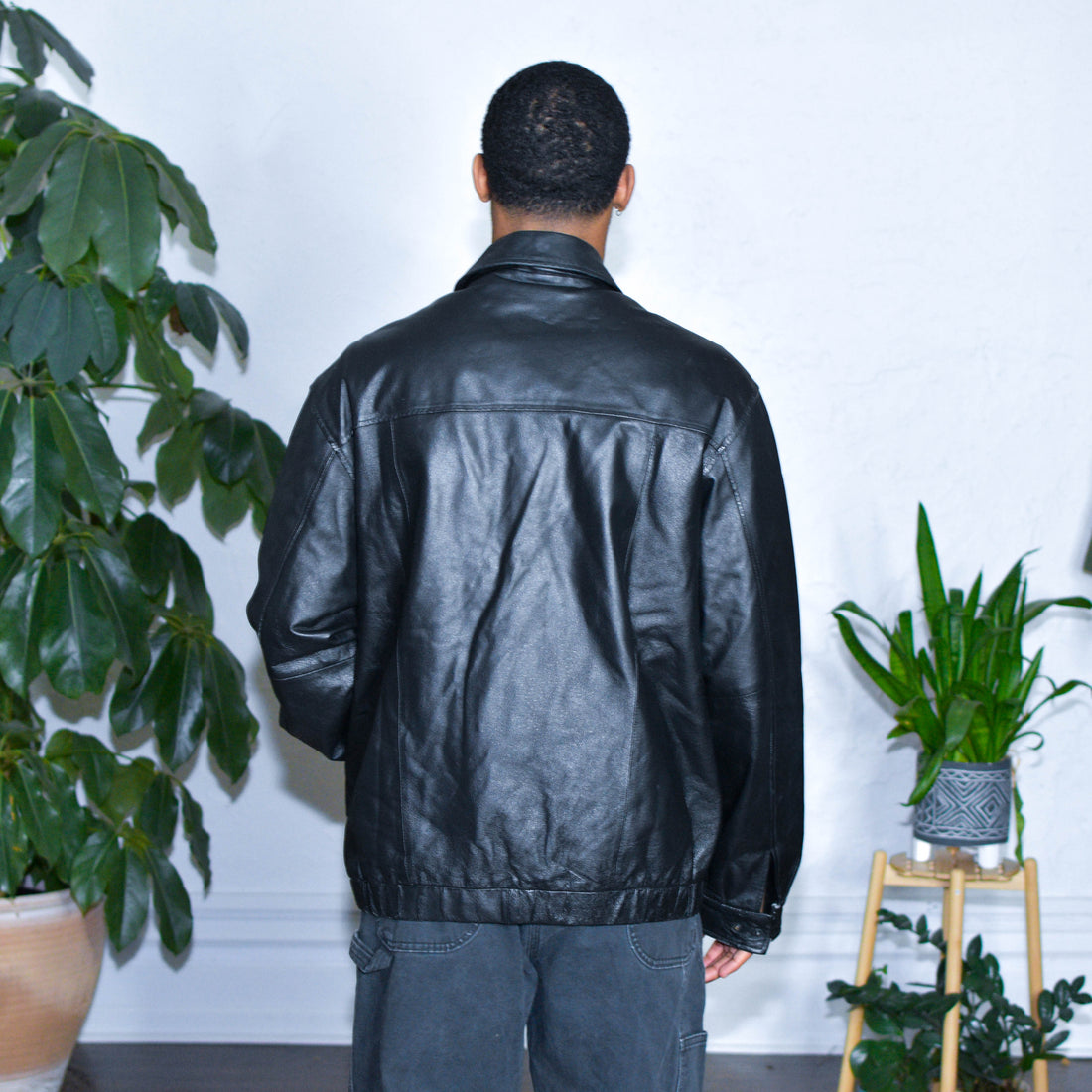 Vintage Airborne Leathers Black Leather Jacket
