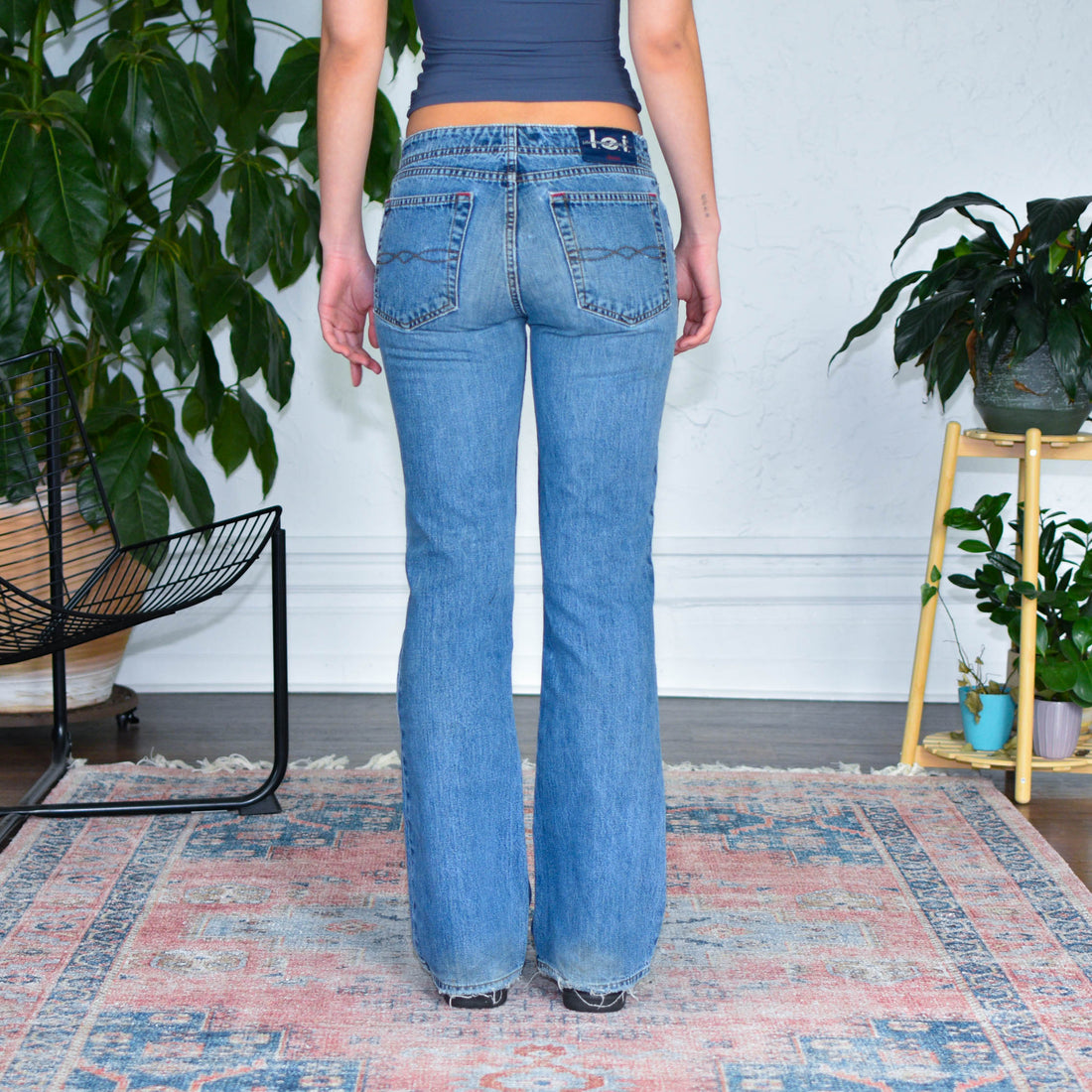 Y2k L.e.i. Medium Wash Low Rise Flare Jeans