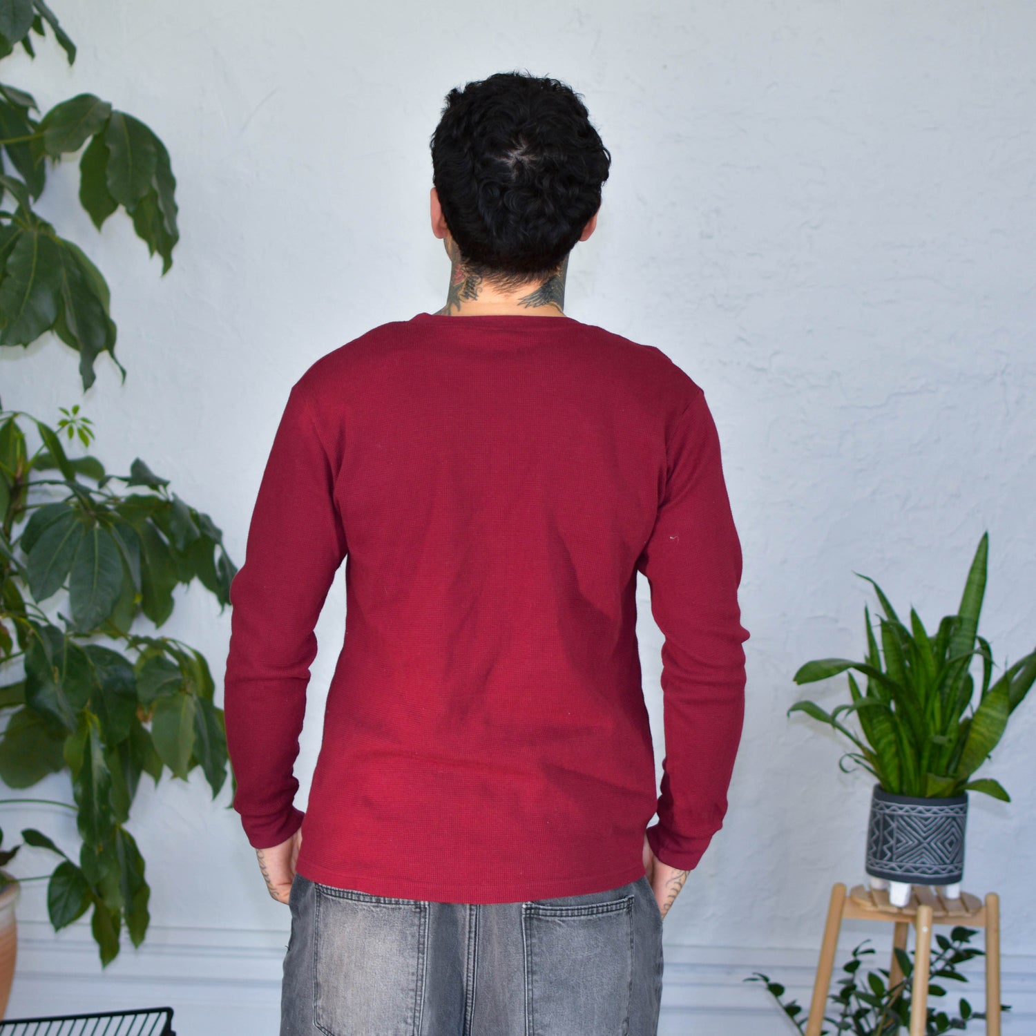 Maroon Thermal Shirt - "Protect Your Neighbors" Solidarity Merch