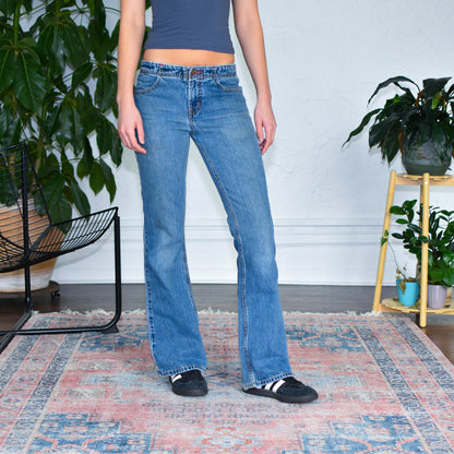 Y2k L.e.i. Medium Wash Low Rise Flare Jeans