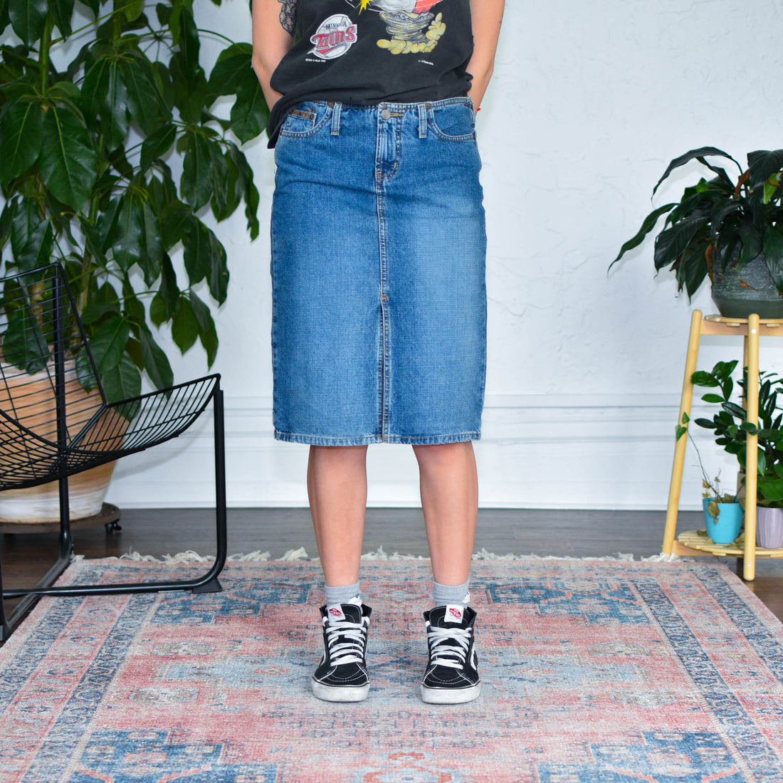 Y2k L.e.i. Denim Midi Skirt