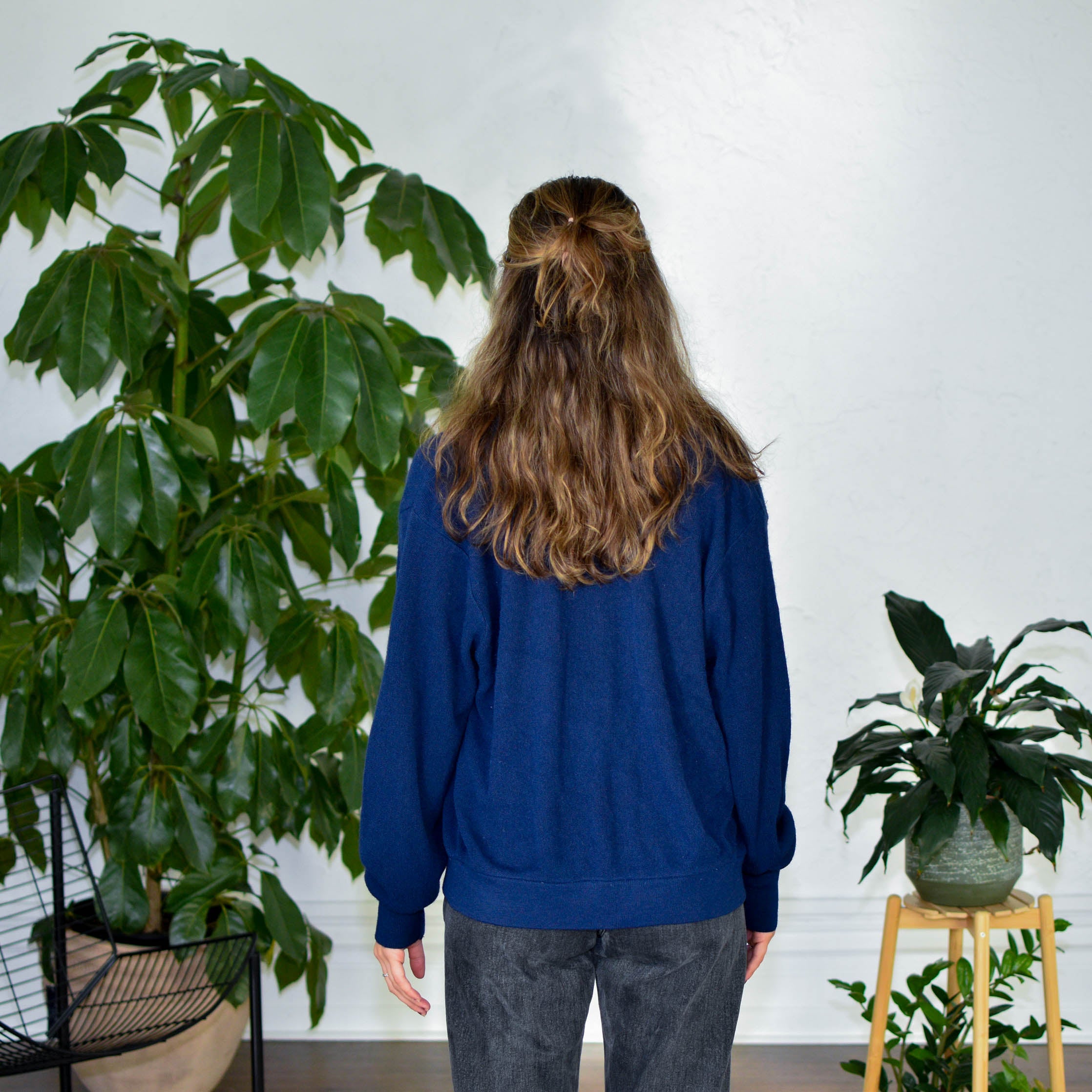 Vintage Lacoste Navy Knit Cardigan