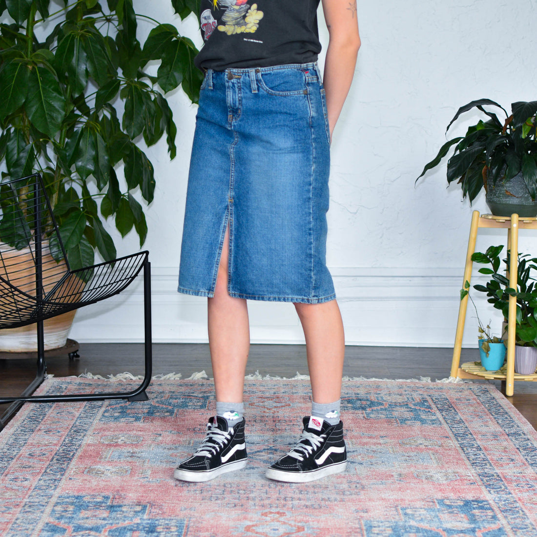 Y2k L.e.i. Denim Midi Skirt