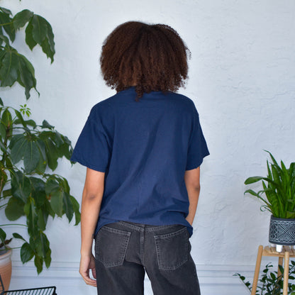 Navy T-Shirt - "Immigrants Keep the World Going" Solidarity Merch