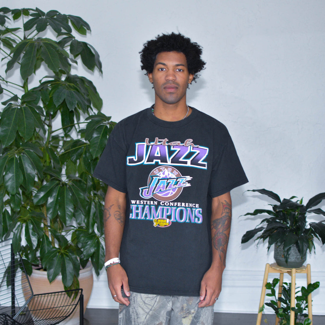 1997 Utah Jazz Conference Western Champions Graphic T-Shirt