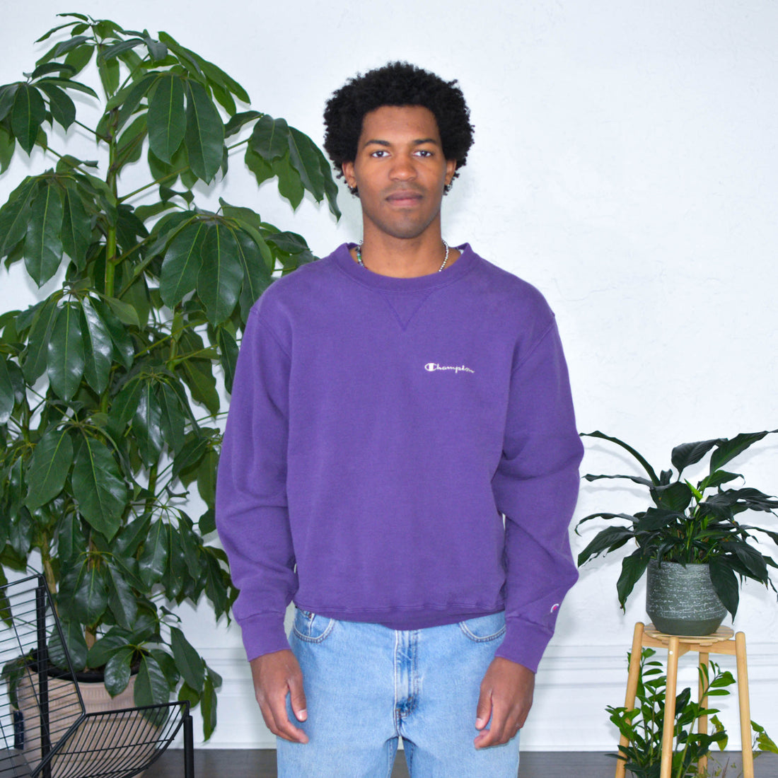 Vintage Champion Purple Crewneck