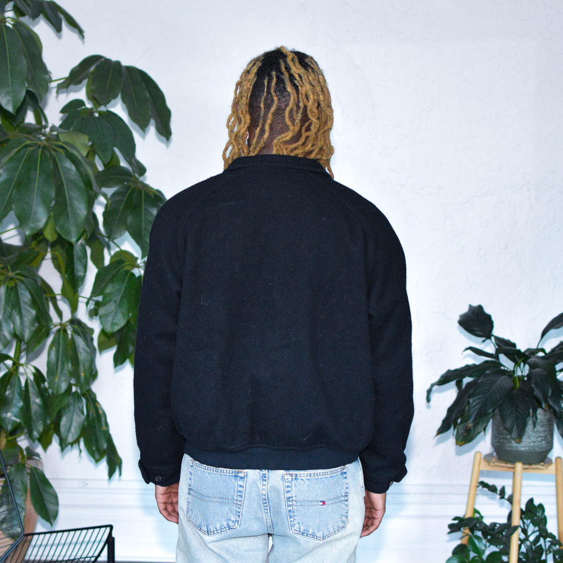 Vintage Polo by Ralph Lauren Navy Wool Bomber Jacket