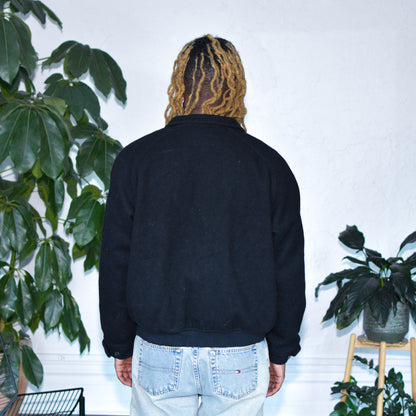 Vintage Polo by Ralph Lauren Navy Wool Bomber Jacket