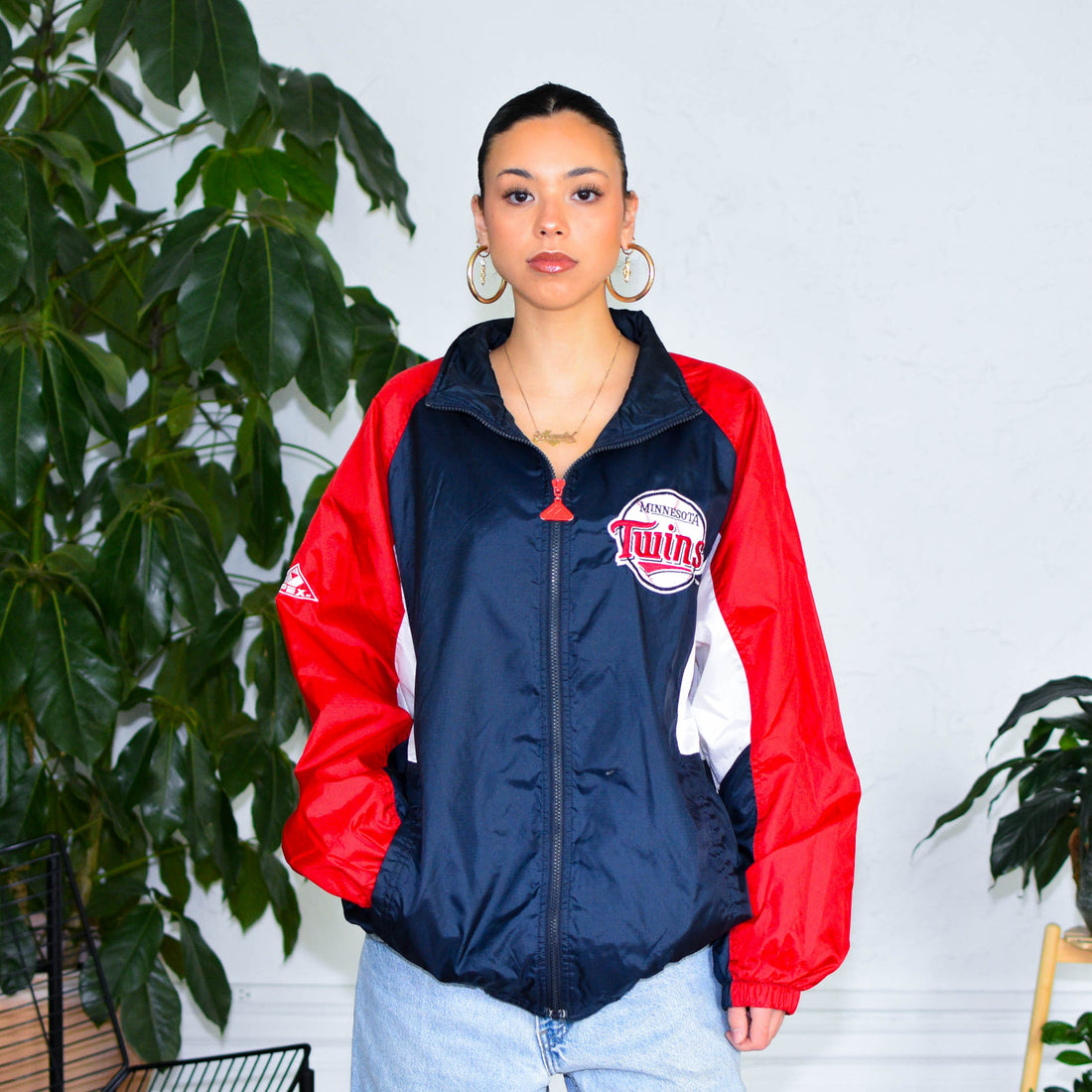 Vintage Minnesota Twins Zip Up Windbreaker