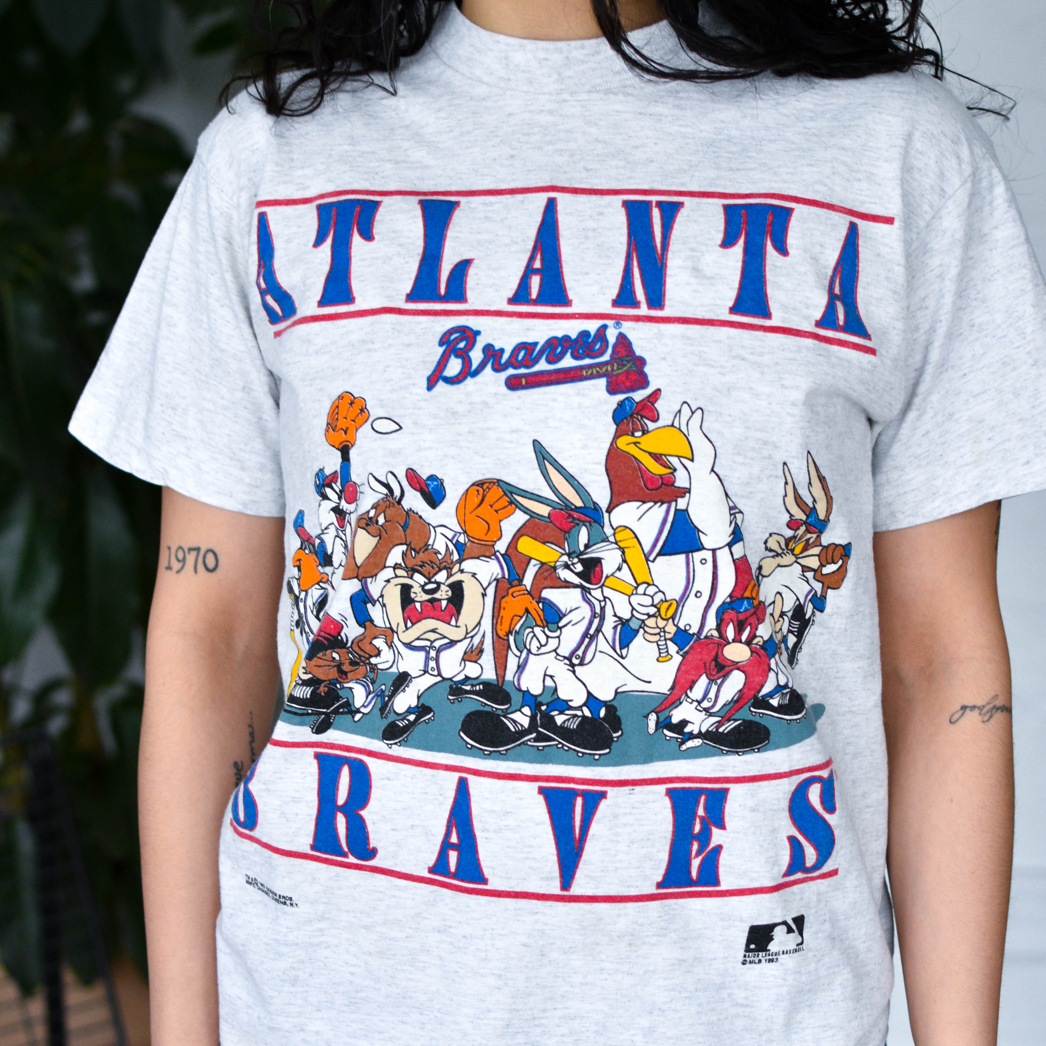 Vintage 1993 Atlanta Braves Looney Tunes T-Shirt