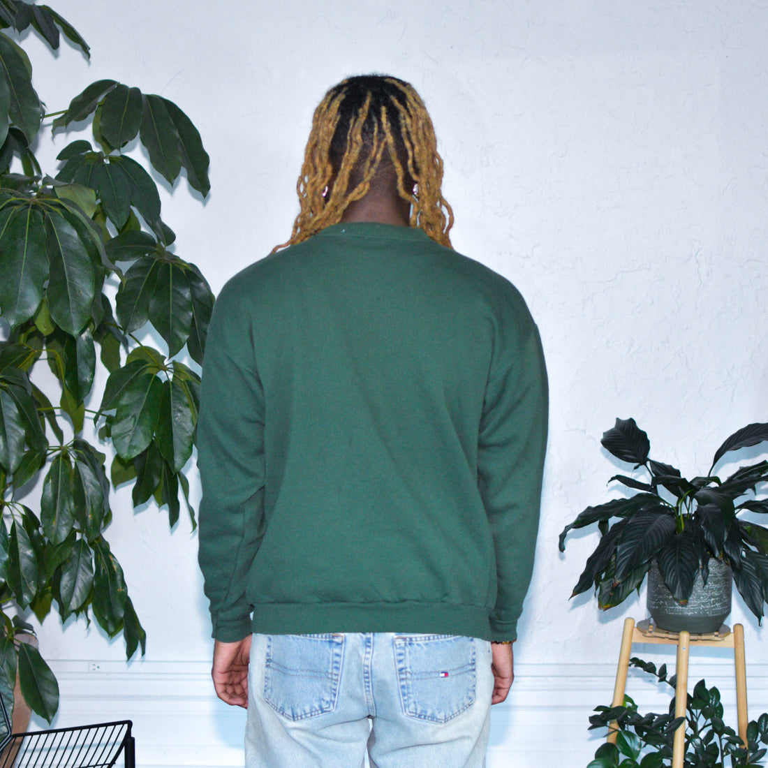 Y2K Green Peanuts Crewneck Sweatshirt