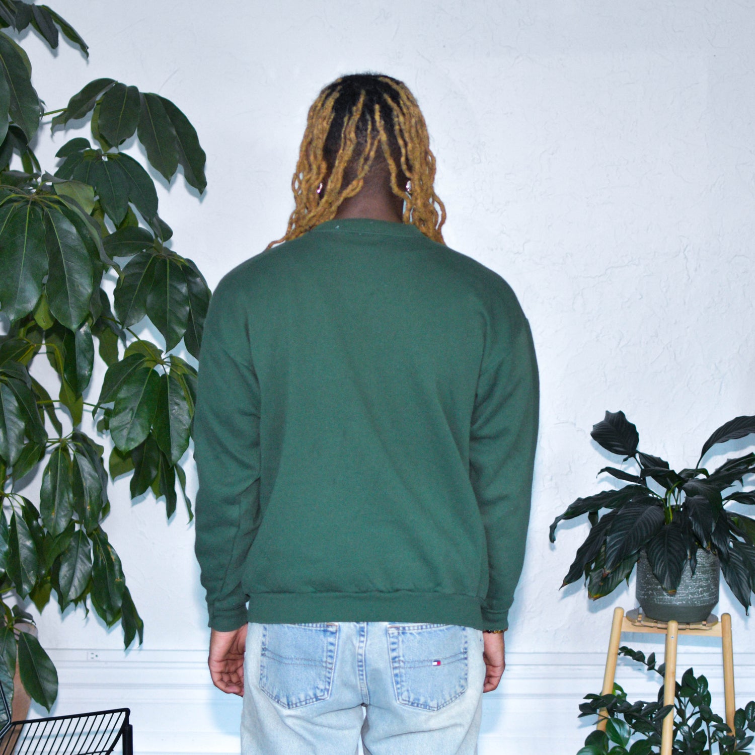 Y2K Green Peanuts Crewneck Sweatshirt