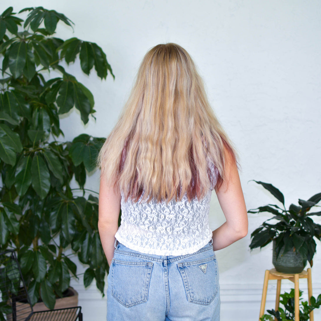 Vintage White Lace Tank Top