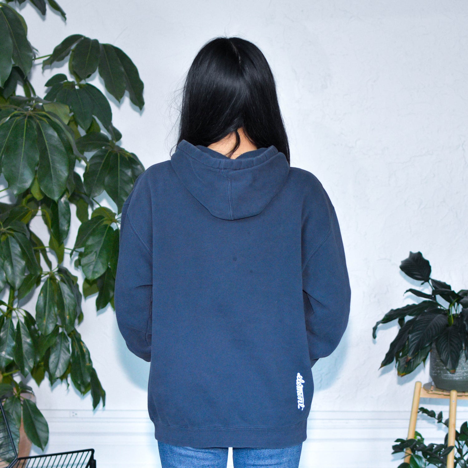 Y2K Navy Element Hoodie