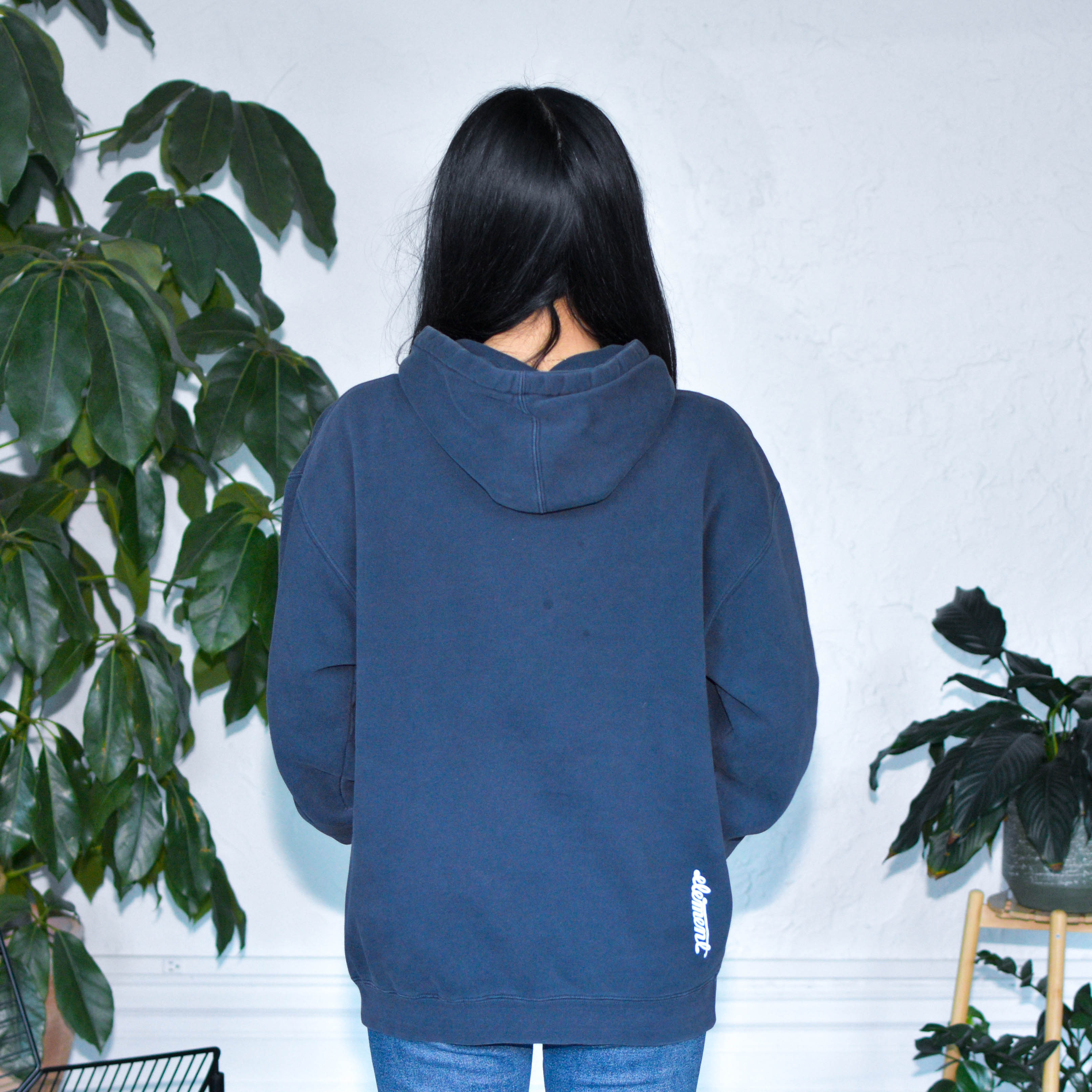 Y2K Navy Element Hoodie