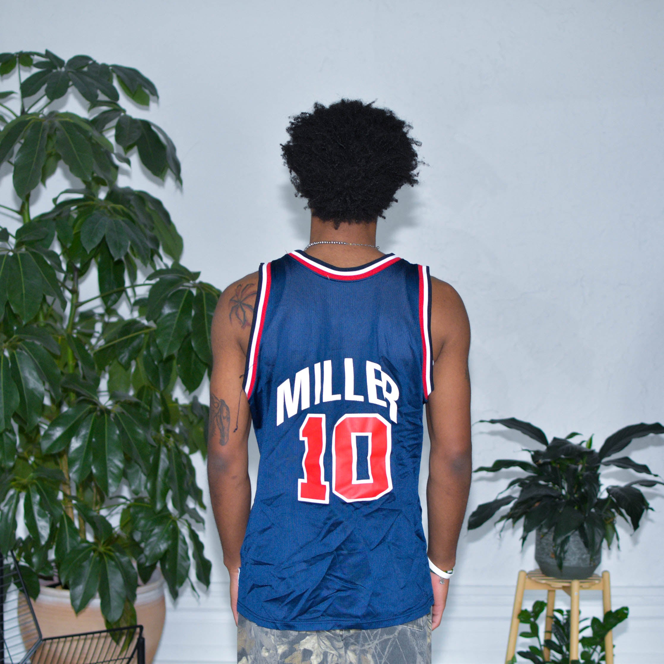 Vintage Reggie Miller USA Champion Jersey