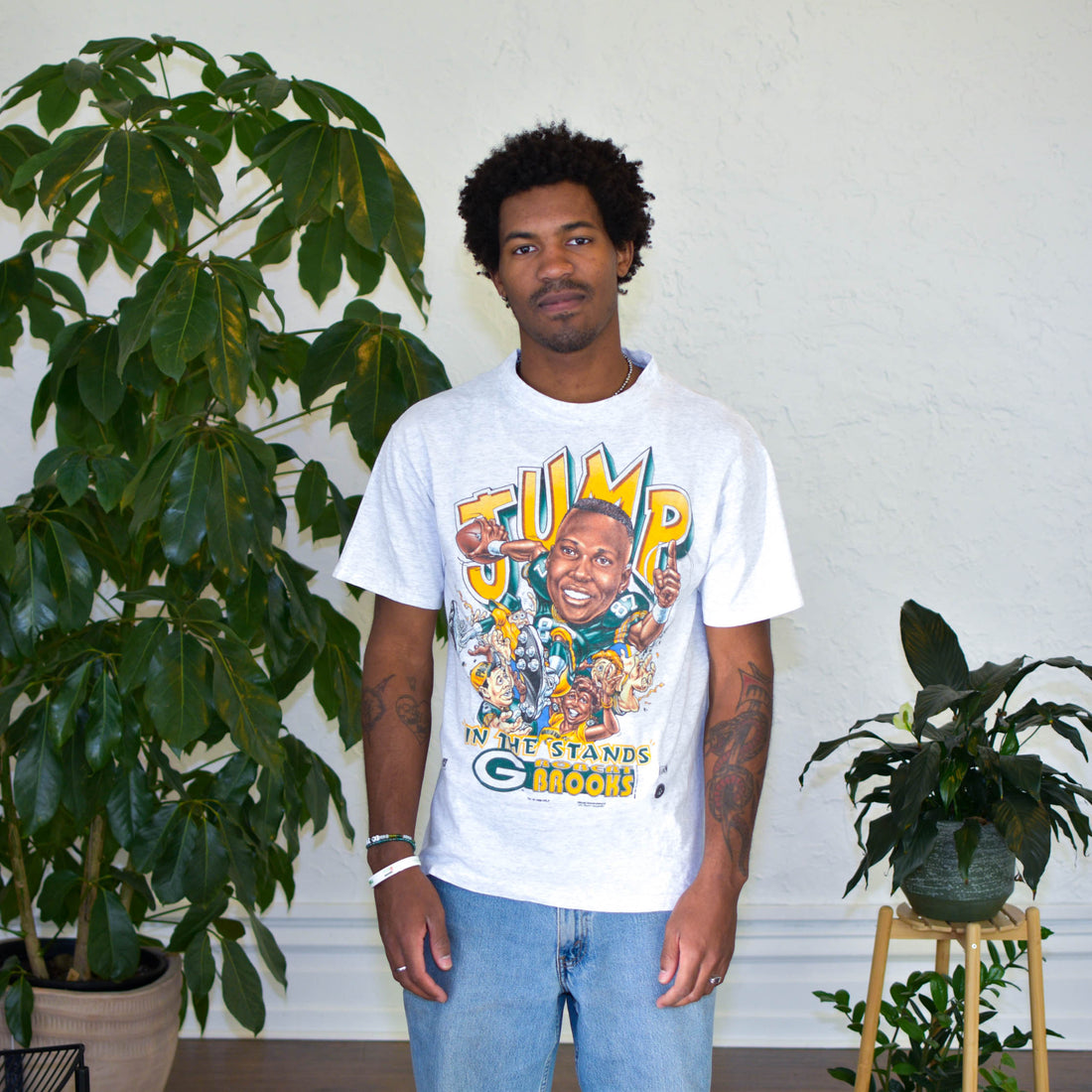 Vintage 1996 Green Bay Packers Robert Brooks T-Shirt