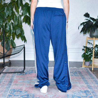 Vintage Y2K Adidas Navy Tear Away Track Pants