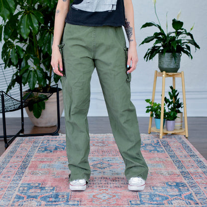 Vintage Military Style Green Pants