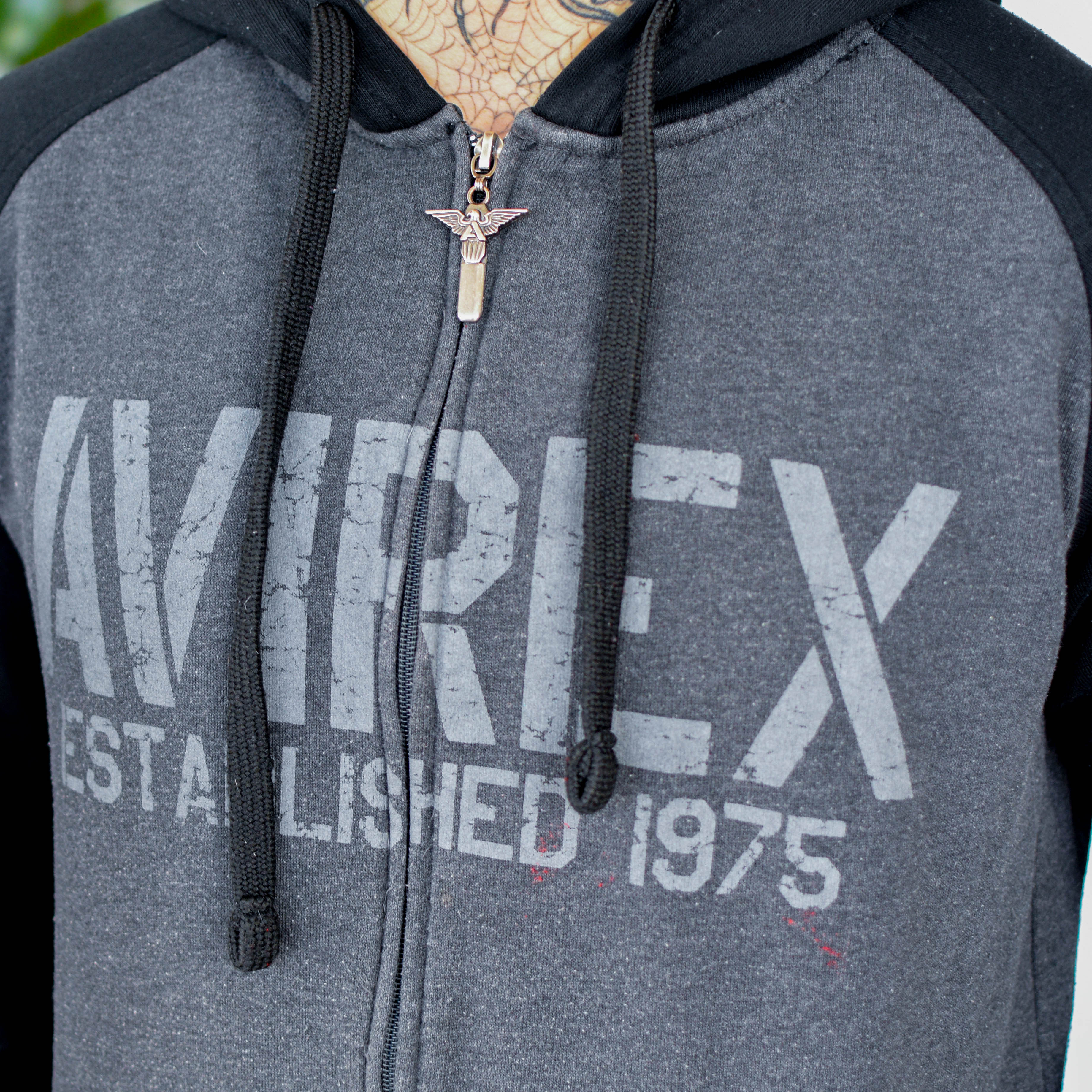 Vintage Y2K Avirex Zip-Up Hoodie
