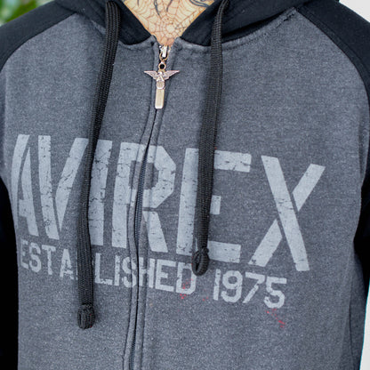 Vintage Y2K Avirex Zip-Up Hoodie
