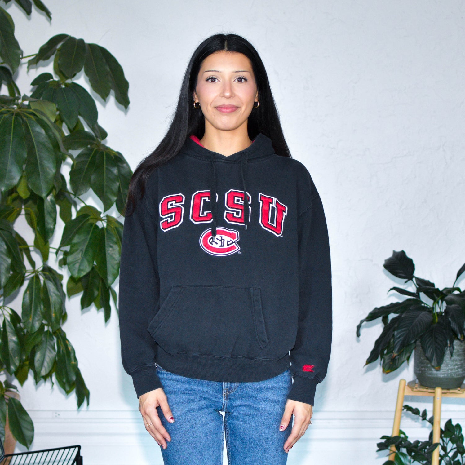 Vintage St. Cloud State University Black Hoodie