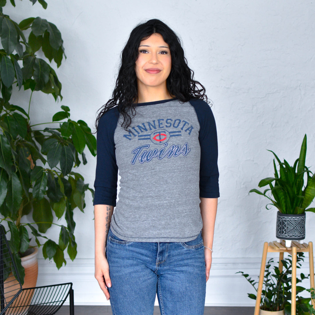 Vintage Minnesota Twins Femme Baseball Tee