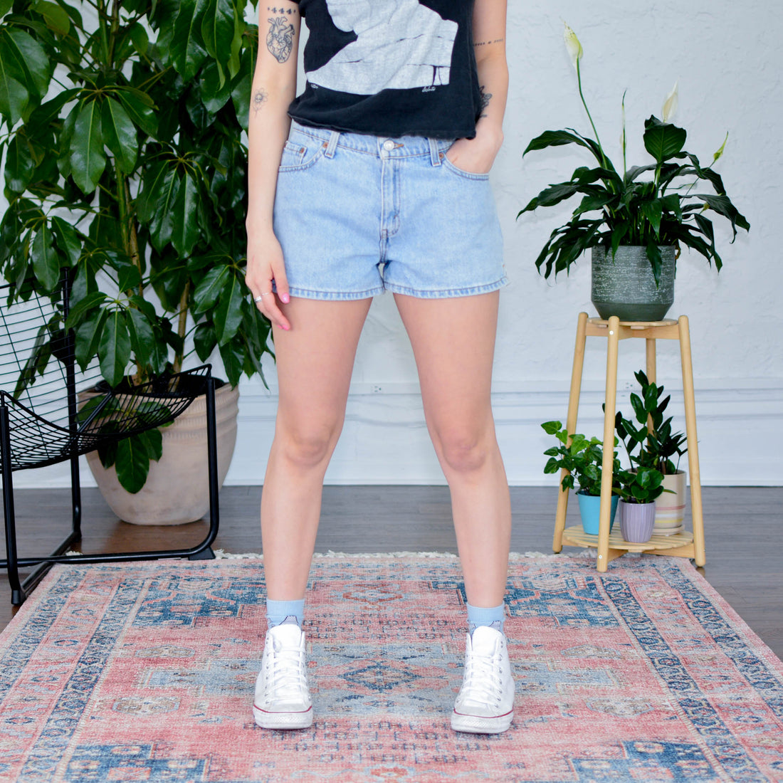 Vintage Levi’s Light Wash Shorts