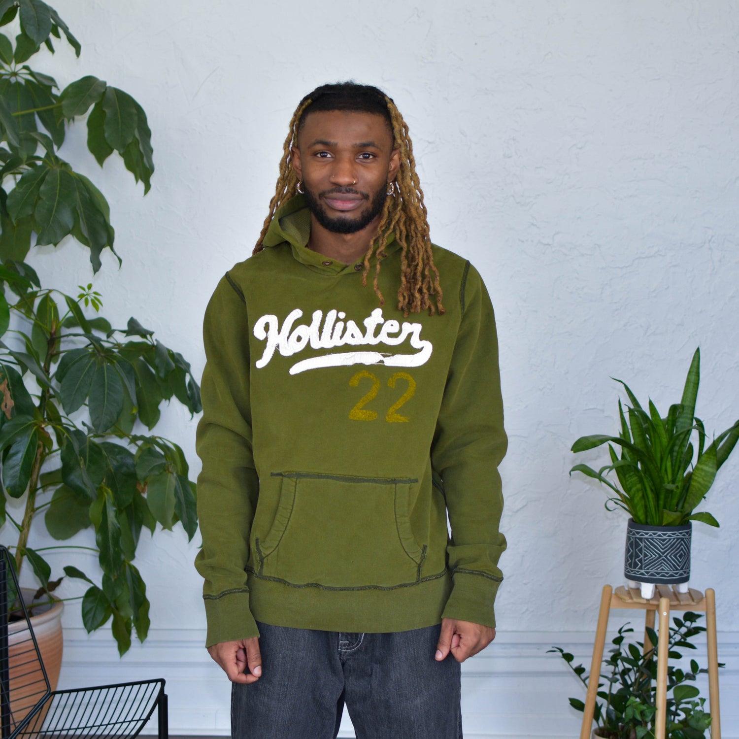 Vintage Y2K Hollister Olive Hoodie