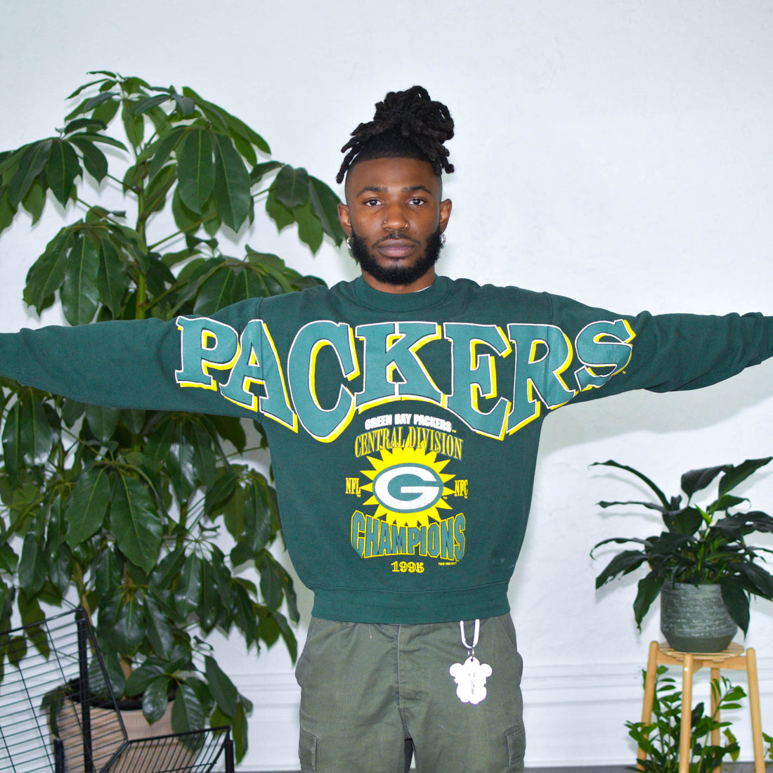 1995 Green Bay Packers Spellout Crewneck