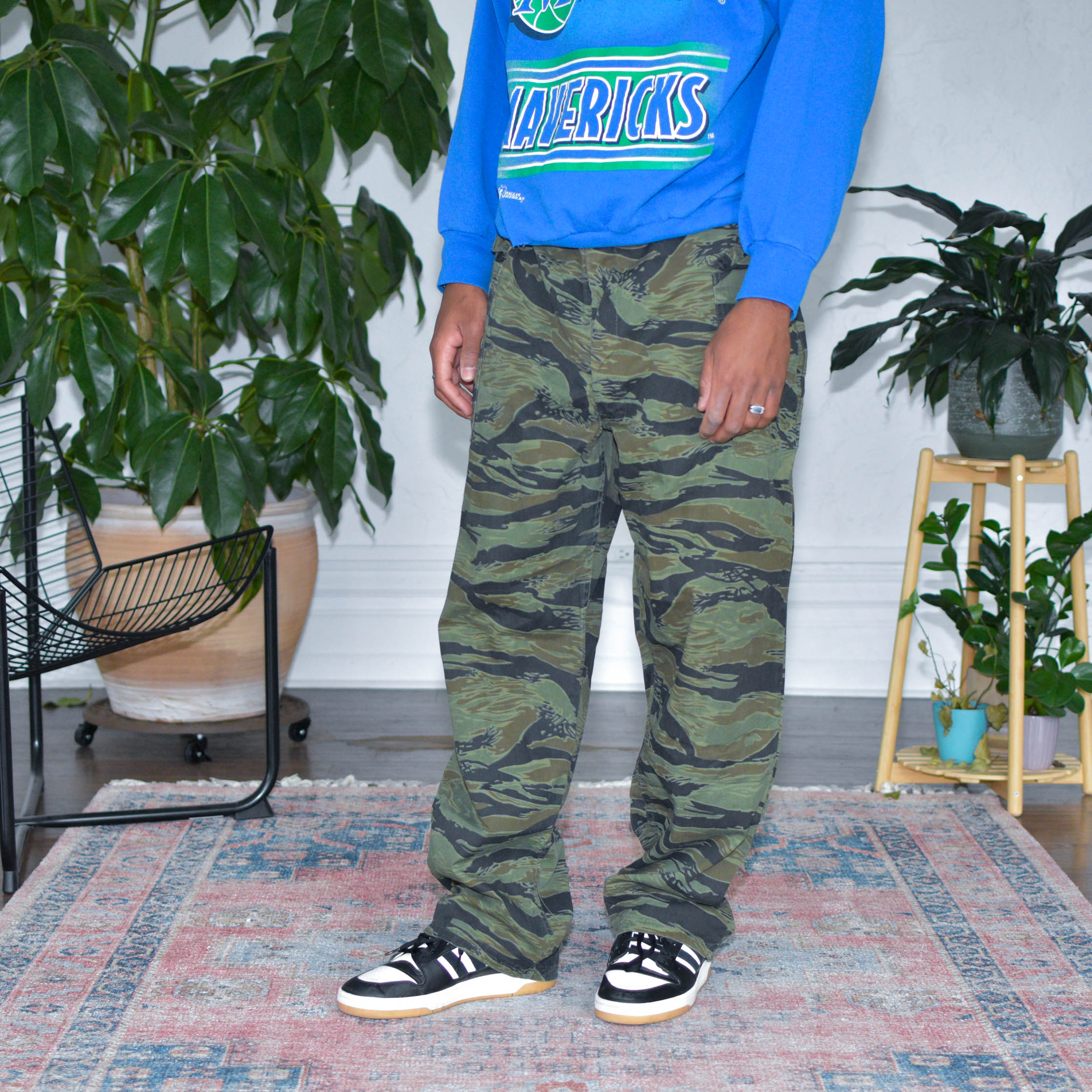 Vintage Ranger Green Camo Cargo Pants