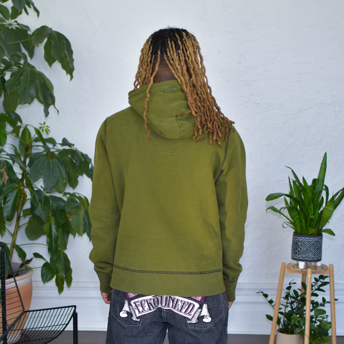 Vintage Y2K Hollister Olive Hoodie