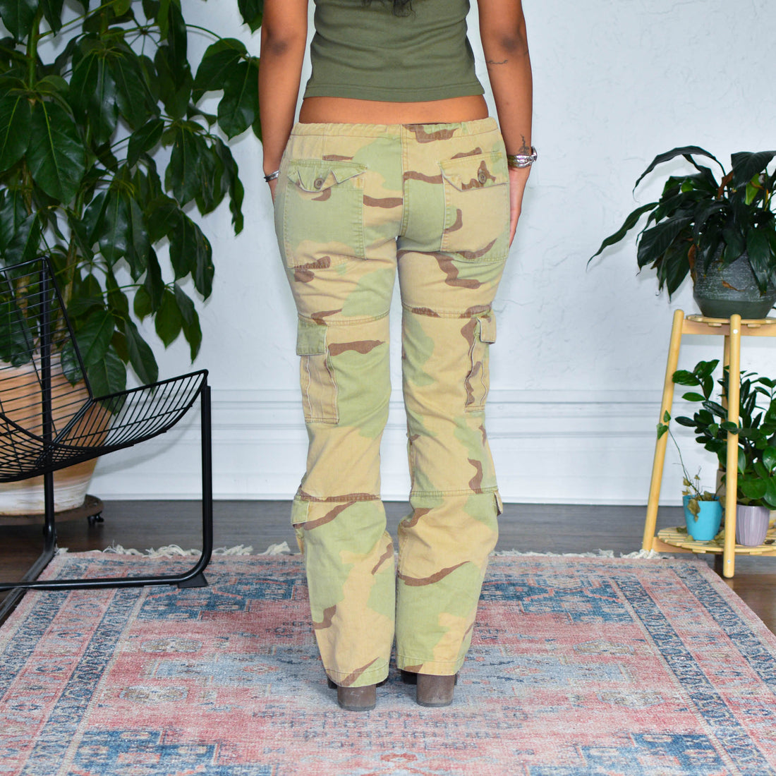 Y2k Camo Cargo Pants