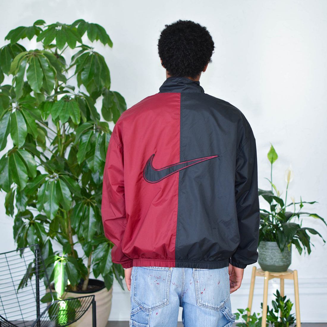 Vintage Nike Two Toned Double Layer Zip Up Windbreaker