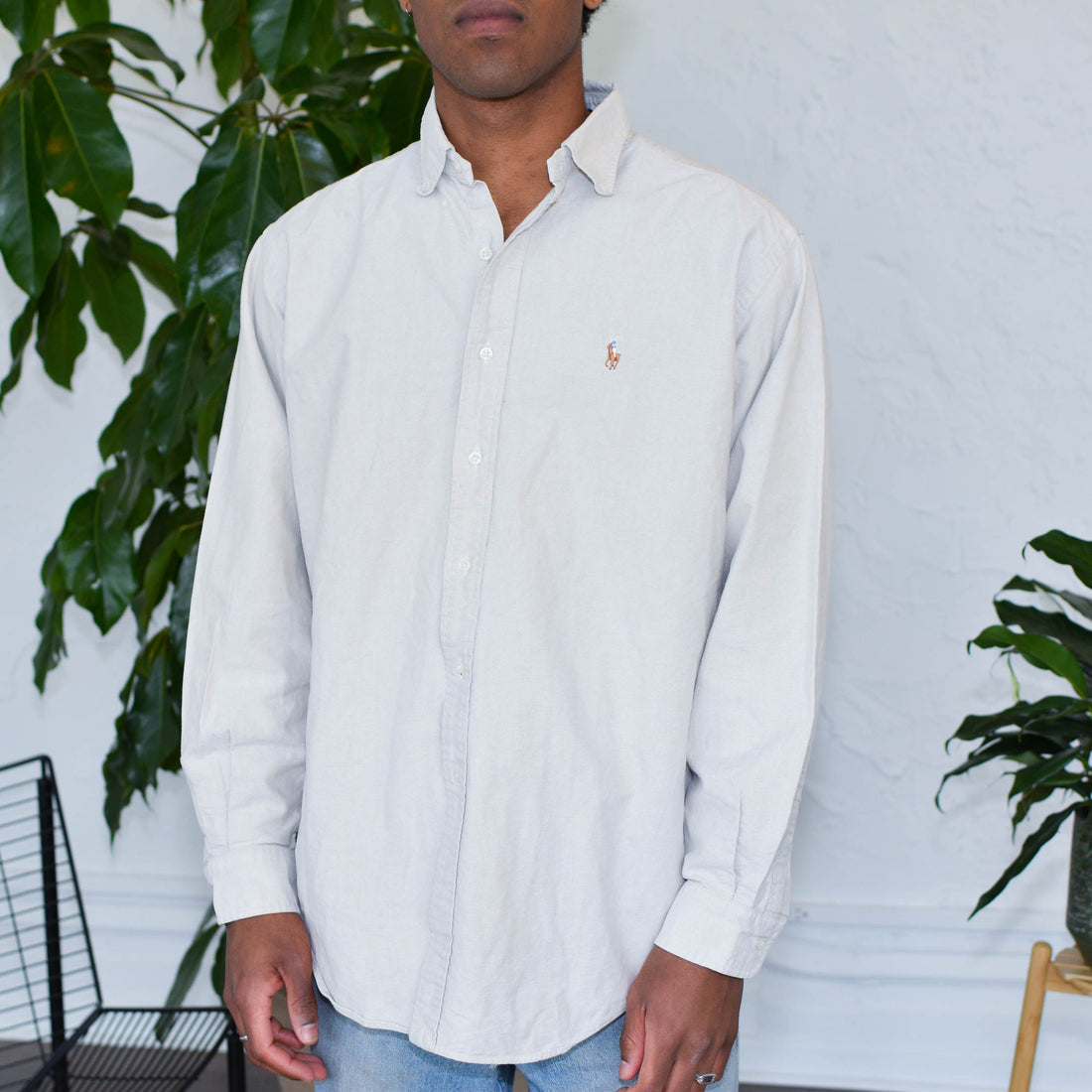 Ralph Lauren Tan Long Sleeve Button Up