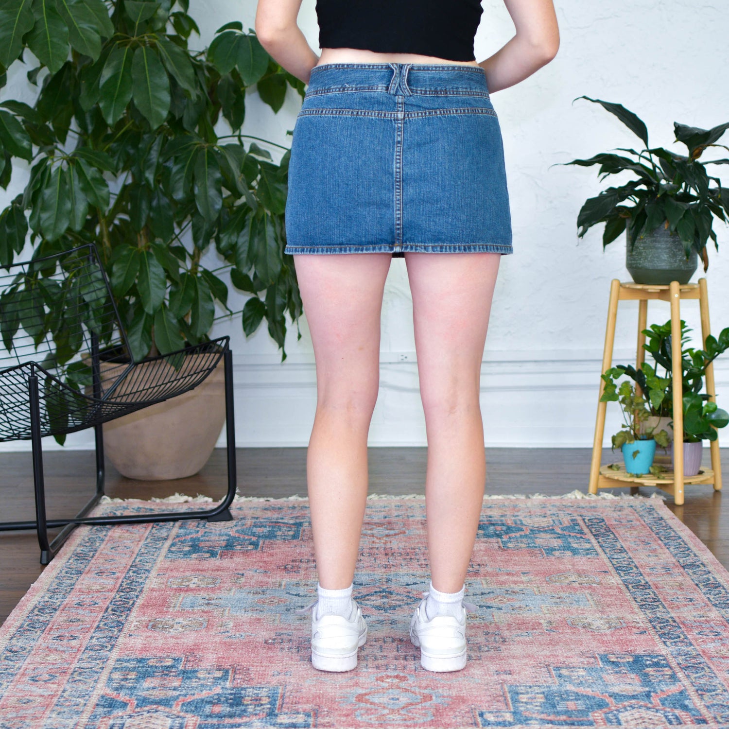 Y2k Paris Blues Denim Mini Skirt