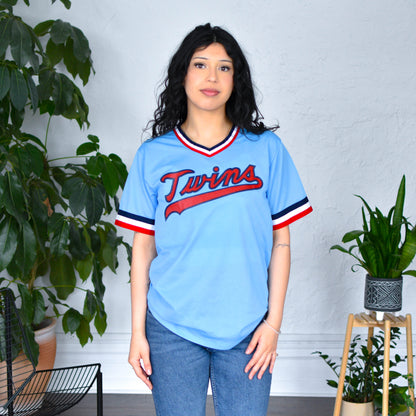 Vintage 80s Minnesota Twins Light Blue Jersey