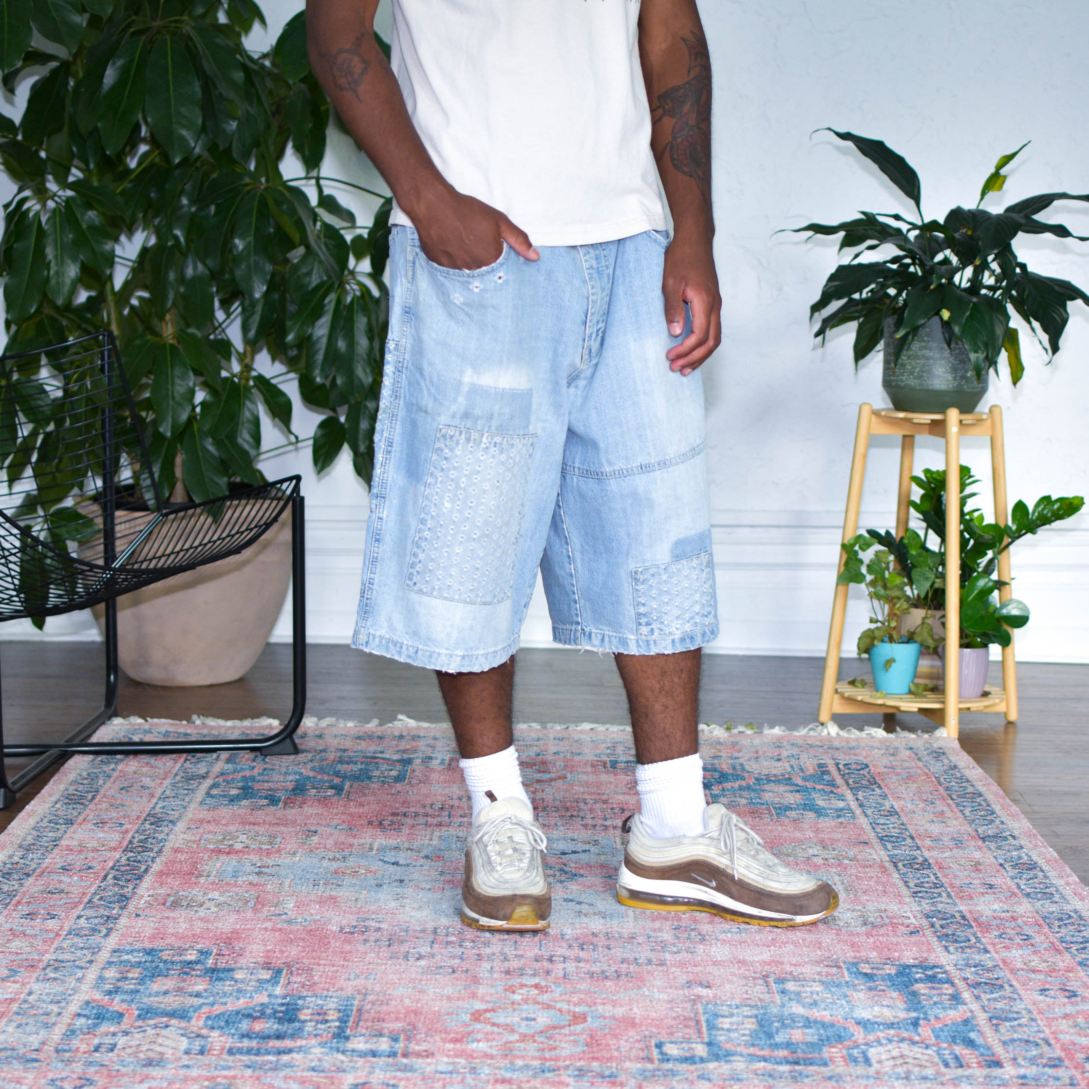 Y2k Southpole Patchwork Baggy Jorts