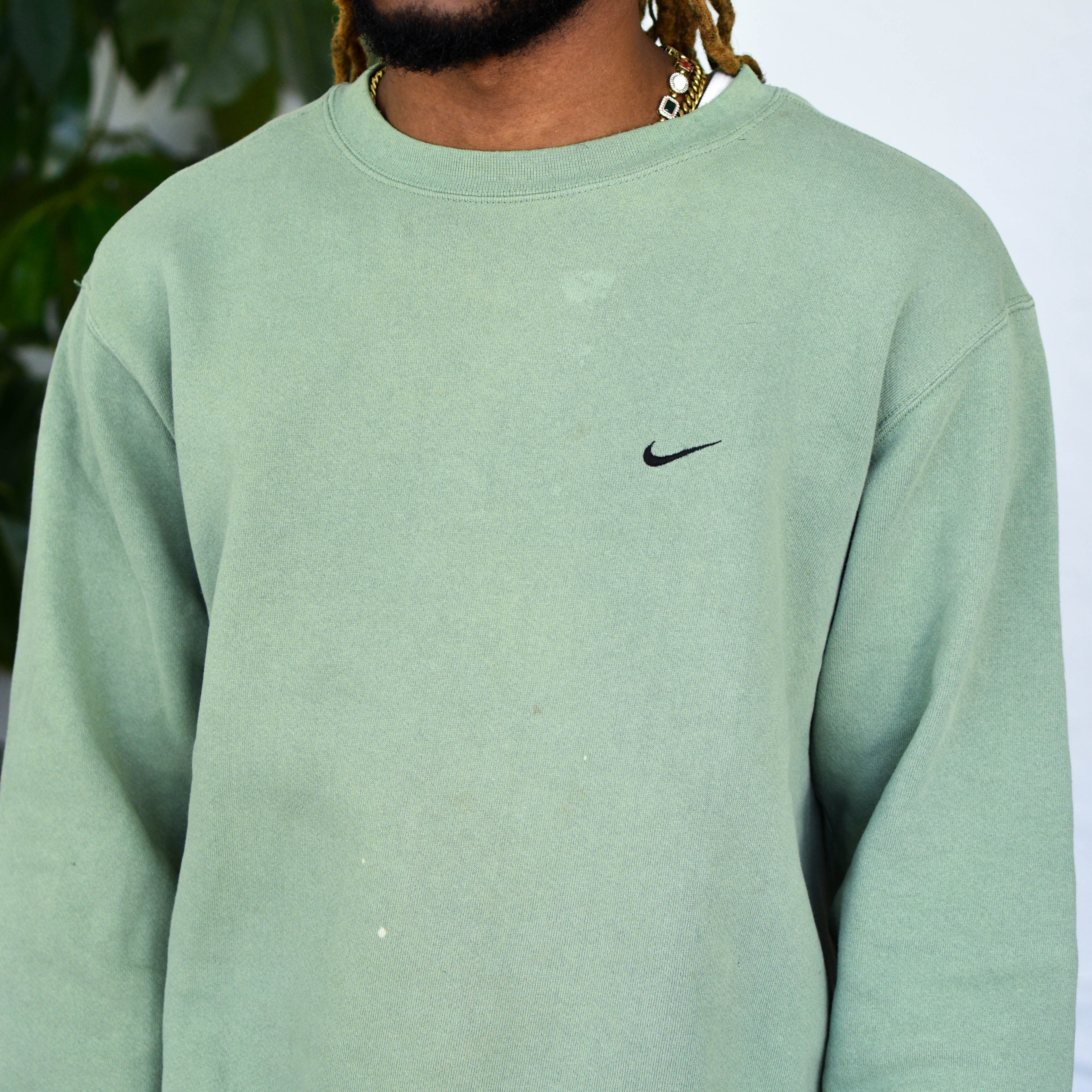 Y2K Mint Green Nike Crewneck Sweatshirt