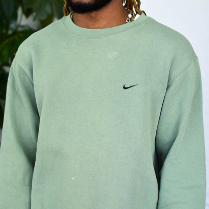 Y2K Mint Green Nike Crewneck Sweatshirt