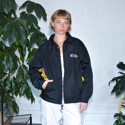 Vintage Black &amp; Yellow Nike Windbreaker