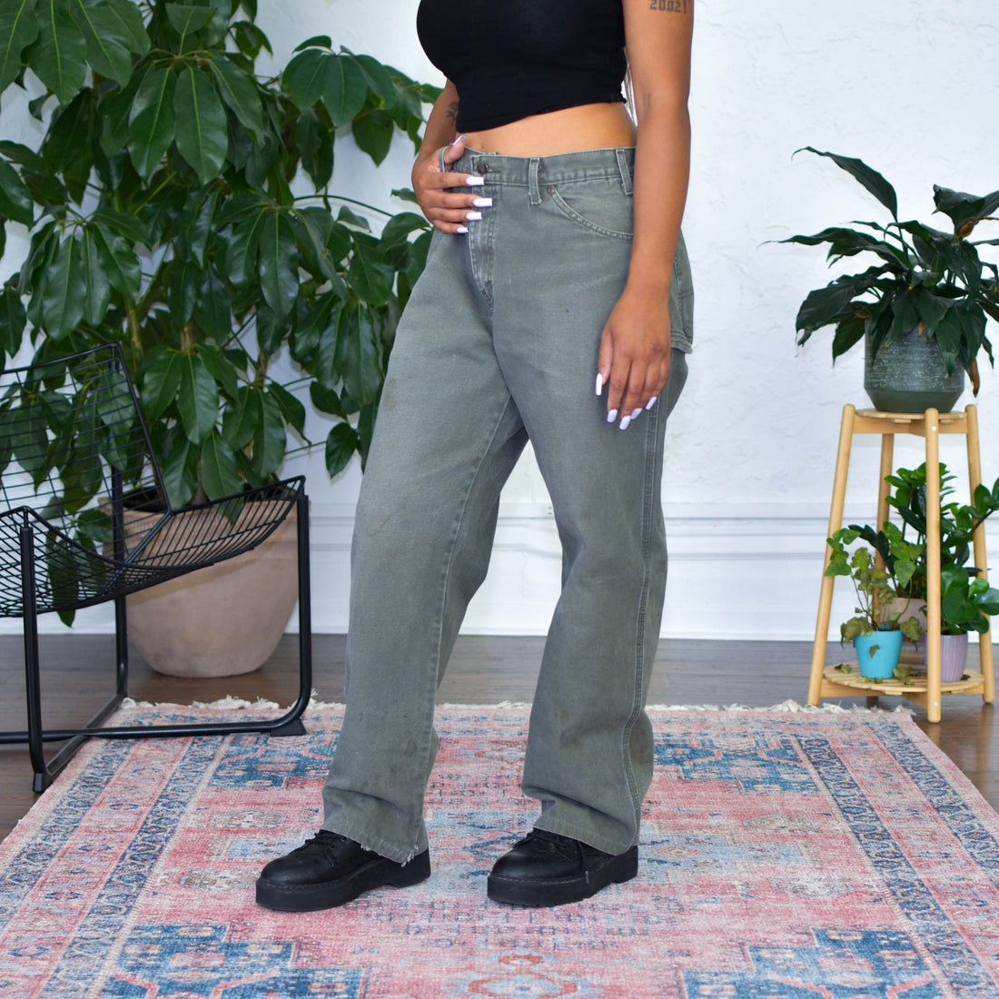 Vintage Green Dickies Carpenter Pants