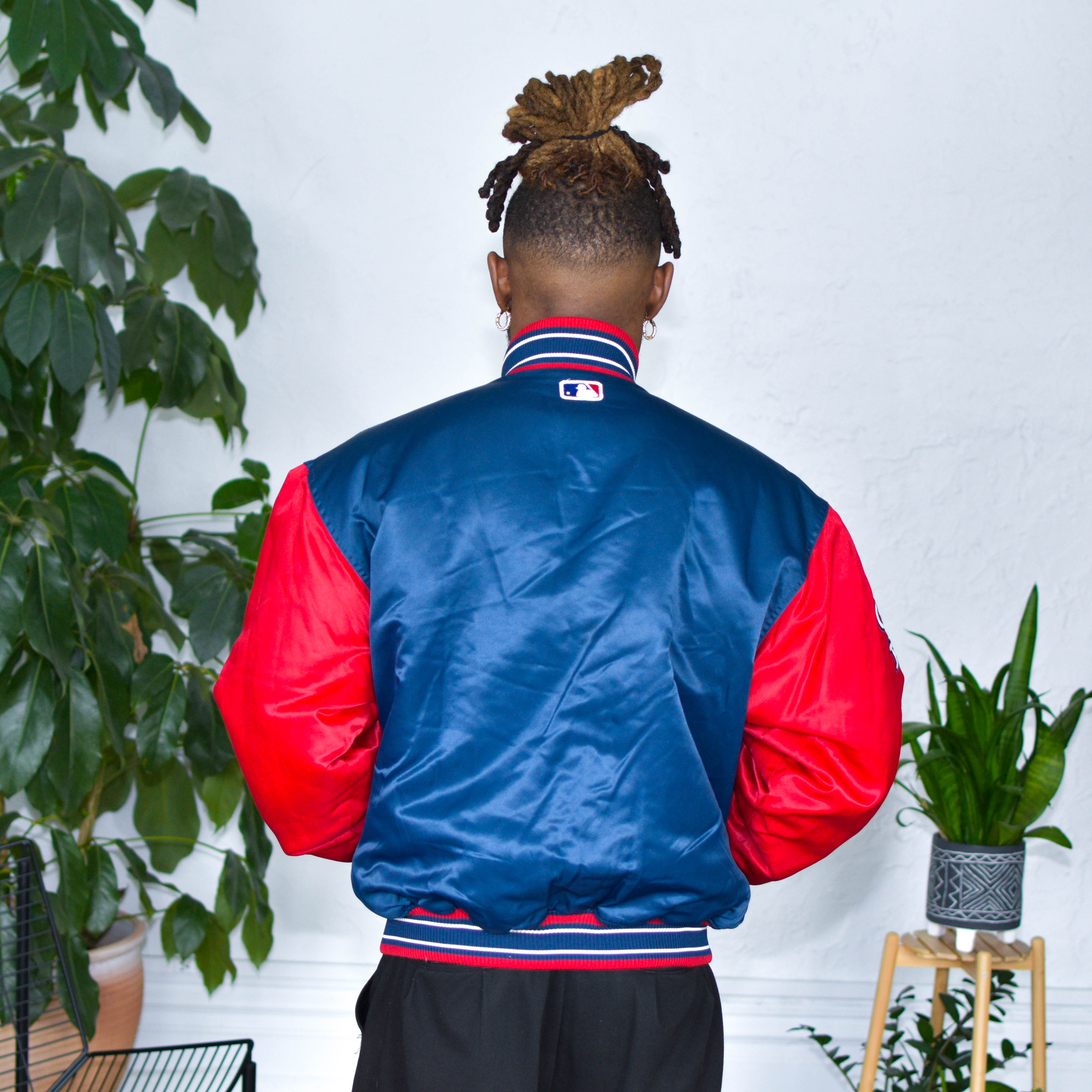 Vintage Starter Arizona Cardinals Satin Bomber Jacket