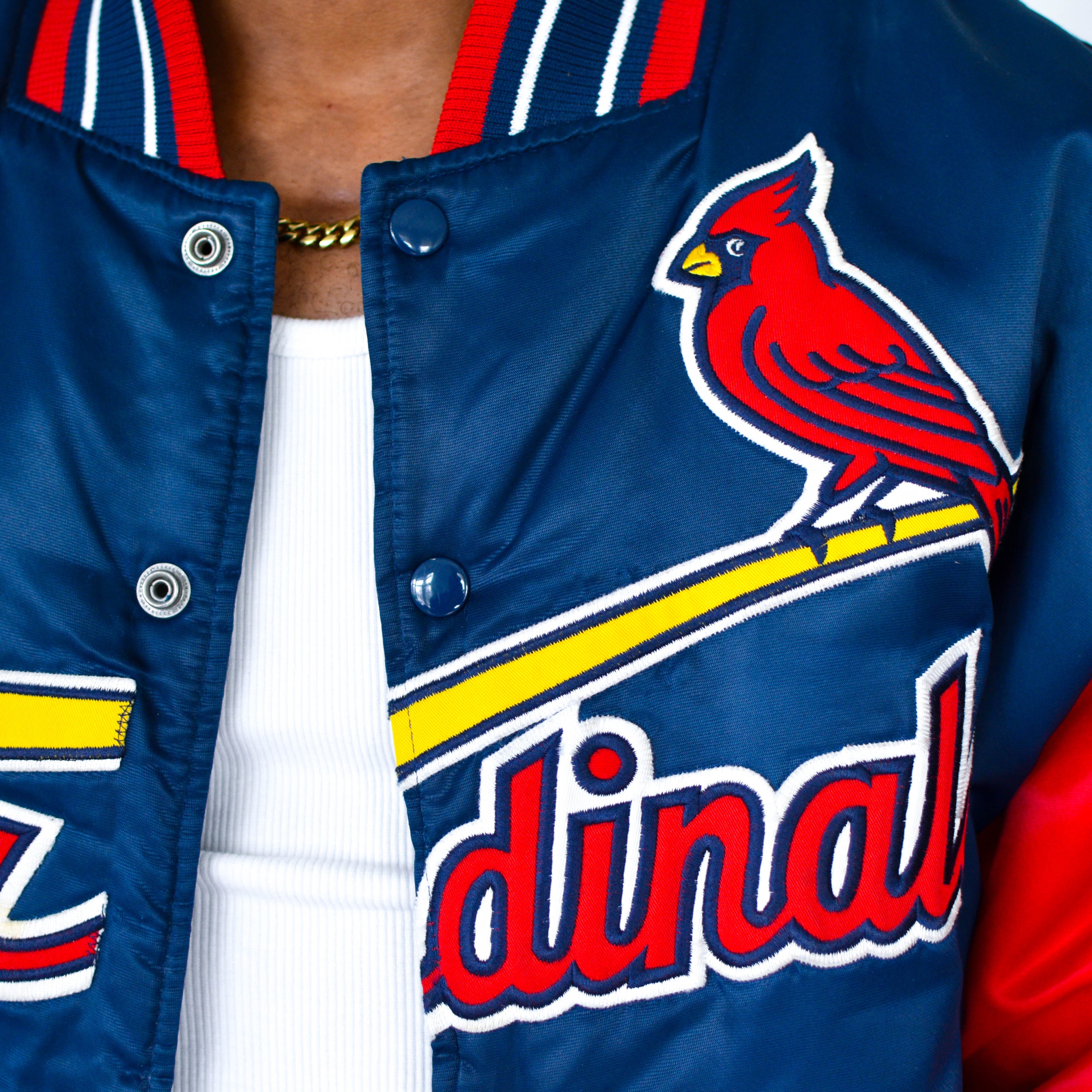 Vintage Starter Arizona Cardinals Satin Bomber Jacket