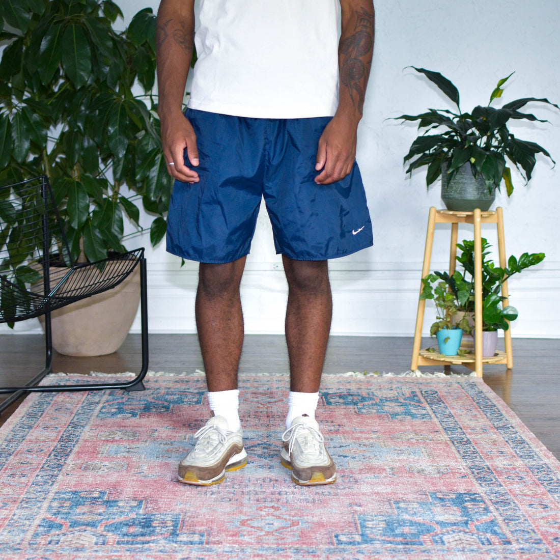 Vintage Nike Navy Nylon Shorts