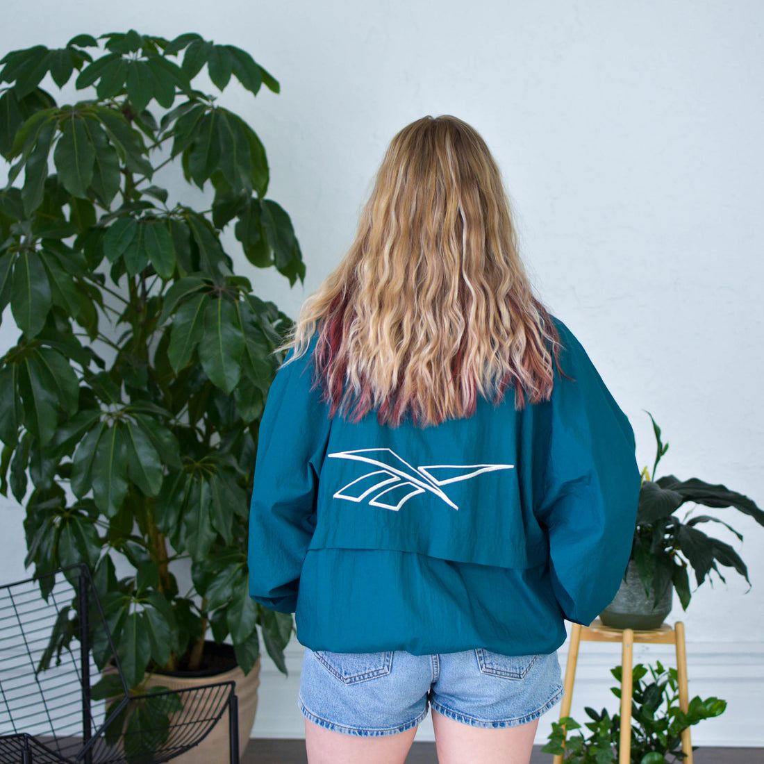 Vintage Reebok Green Windbreaker