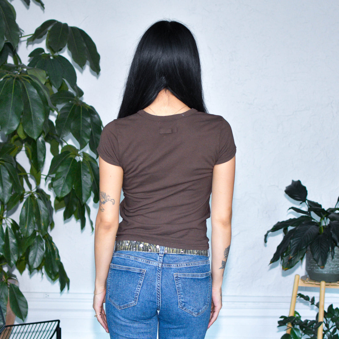 Y2K Juicy Couture Brown Baby Tee