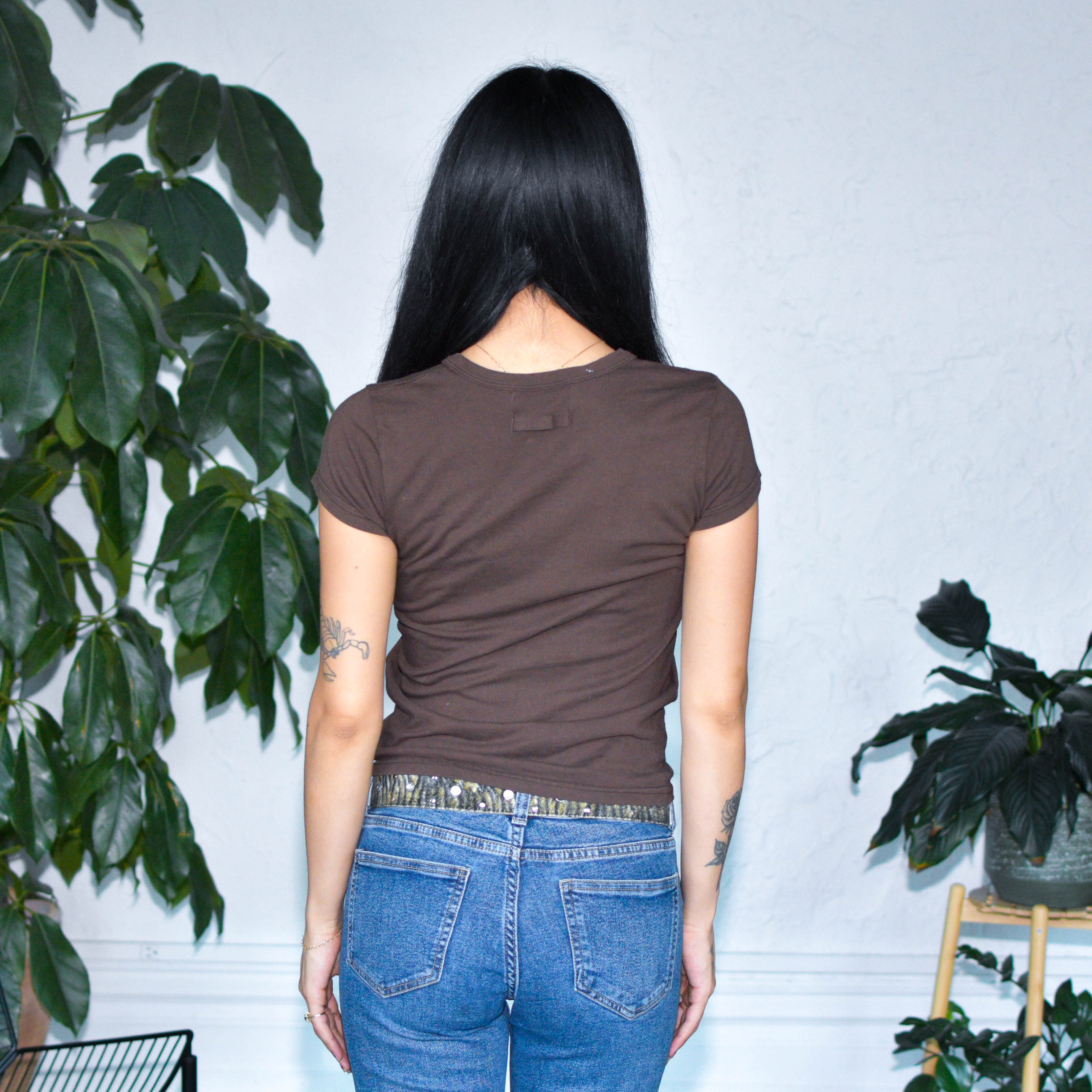 Y2K Juicy Couture Brown Baby Tee